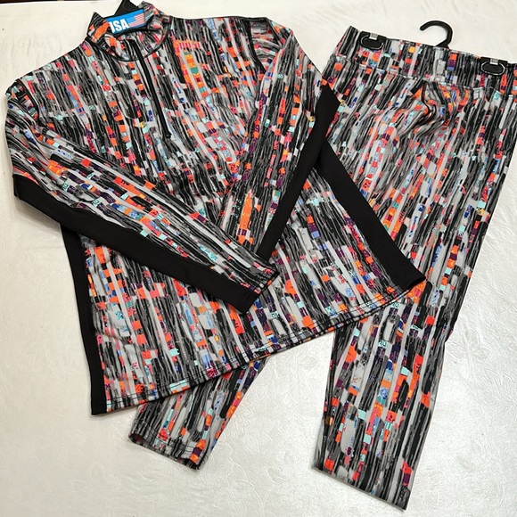 PolarMax (3) BASELAYER SET - Blk Multi print - Picture 1 of 11